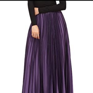 Silky purple skirt